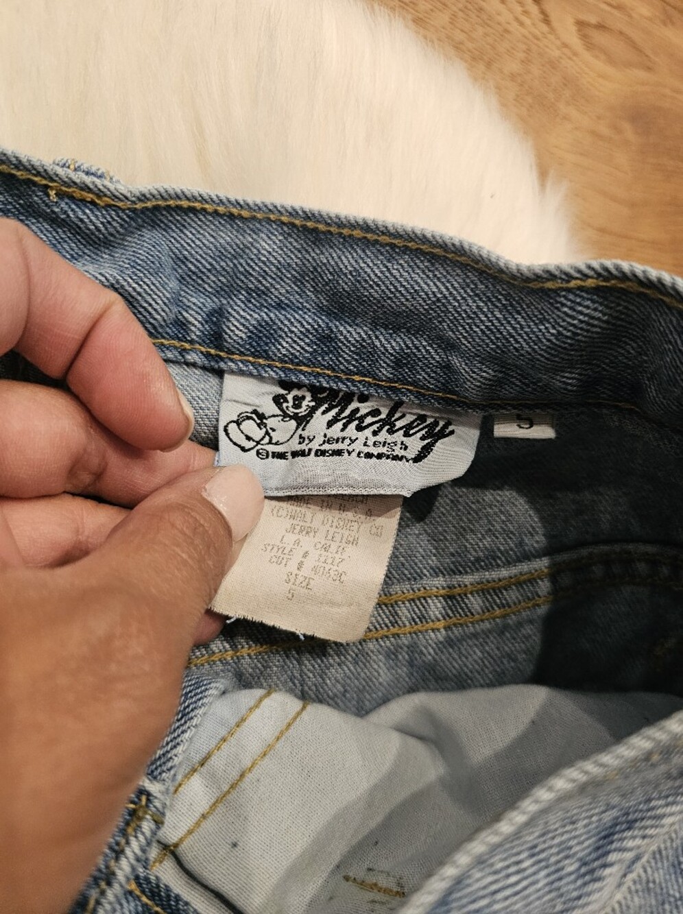 Vintage High Rise Mickey Mouse Jeans - Picture 5 of 8